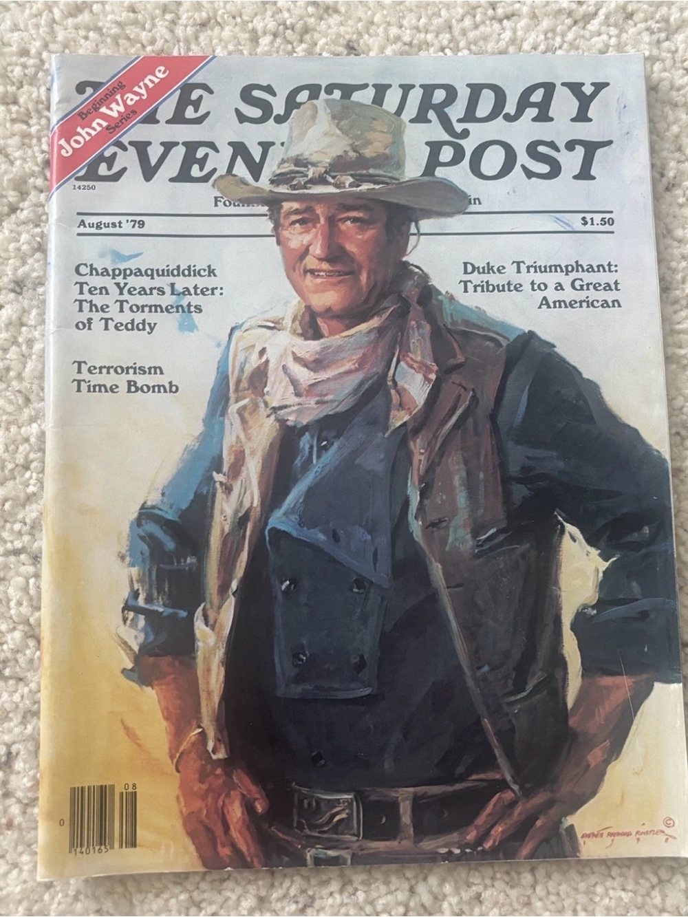 John Wayne Tribute Issue The Saturday Evening Post 1979 Vintage Collectible